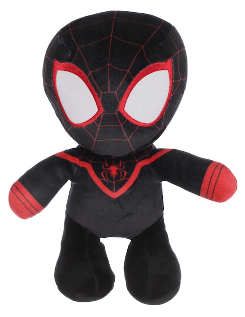 Muñeco Spiderman Negro Miles Morales Licencia Marvel 23 Cm