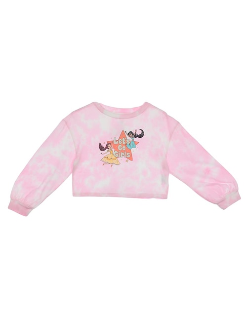 PRINCESAS Playera Princesas manga larga para niña