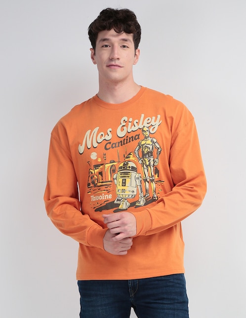 Playera Star Wars manga larga para hombre