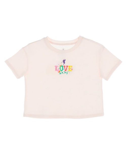 Playera Peter Pan manga corta para niña