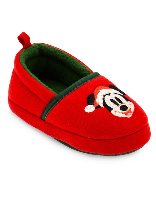 Pantufla navideña Mickey Mouse para niña