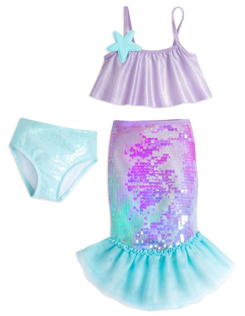 Traje de baño completo La Sirenita para niña