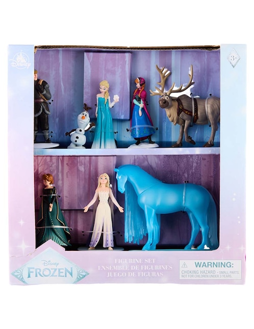 Set figuras Disney Kristoff, Olaf, Elsa, Anna, Sven, Reina Anna, Elsa La Reina De Nieve y Nokk Frozen