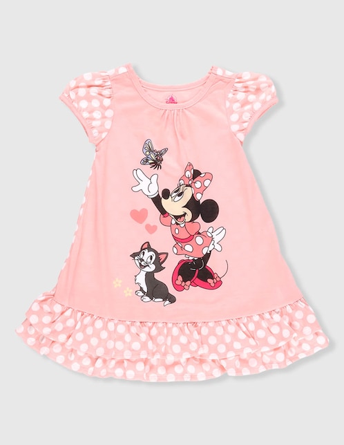 Pijama camisón Mickey and Friends Minnie Mouse de algodón para niña