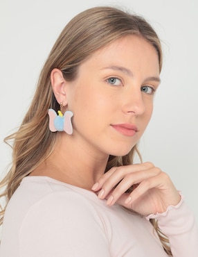 Aretes de elefante Dumbo con acabado mate
