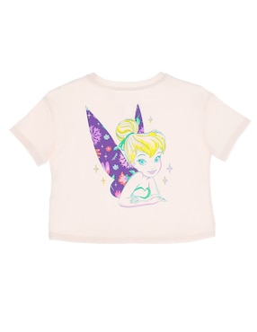 Playera Peter Pan manga corta para niña