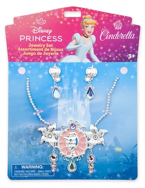 Set De Collar Y Aretes Para Disfraz Disney Cenicienta