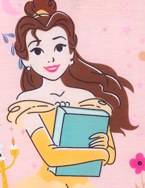 Pijama camisón La Bella y La Bestia de algodón para niña
