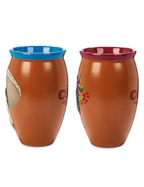 Set vaso Doble Pack Coco de cerámica con 2 piezas