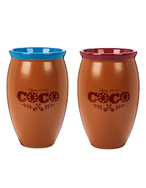 Set vaso Doble Pack Coco de cerámica con 2 piezas