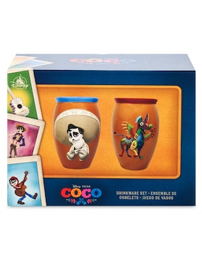 Set vaso Doble Pack Coco de cerámica con 2 piezas
