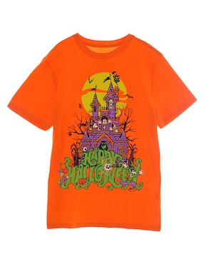 Playera Halloween Mickey And Friends Manga Corta Unisex