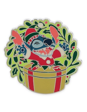 Pin Navideño Lilo & Stich De Metal