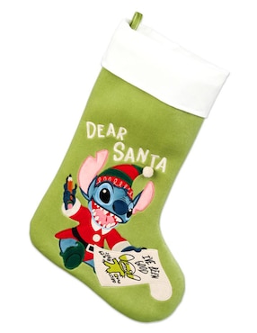 Bota Decorativa Lilo & Stitch Estampado Navideño