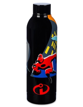 Termo Pixar Los Increibles De Acero Inoxidable Con Tapa Rosca 500 Ml