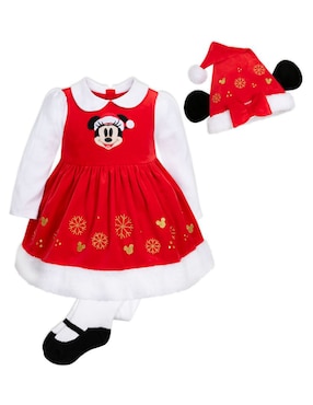 Conjunto Navideño Mickey And Friends Disney De Algodón Para Bebé Niña 3 Piezas