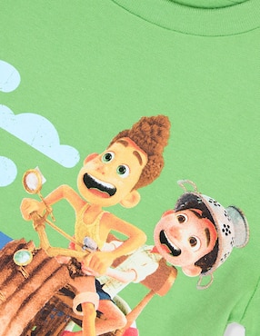 Playera Luca Luca Inf Mundopixar manga corta unisex