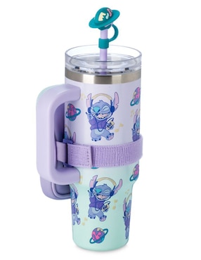 Termo Lilo & Stitch de acero inoxidable con tapa rosca