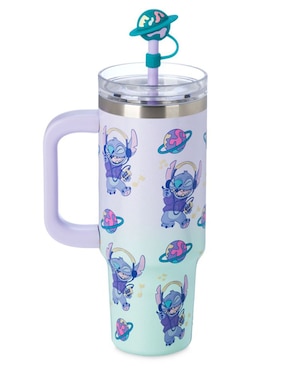 Termo Lilo & Stitch de acero inoxidable con tapa rosca