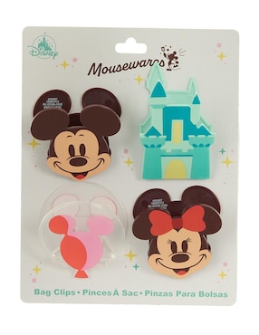 Clip para bolsas Mickey And Friends de plástico 4 piezas