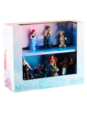 Set figuras The Little Mermaid Flounder, Ariel, Eric, Max, Ursula, Flotsam, Jetsam, Ariel sirenita, Rey Triton La Sirenita