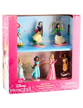 Set figuras Disney Merida, Cenicienta, Jazmine, Blanca Nieves, Aurora, Mulan y Pocahontas Princesas