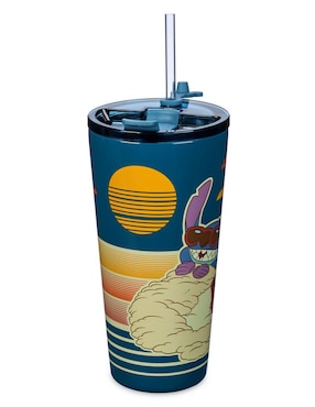 Tumbler Lilo & Stitch de acero inoxidable Stitch con tapa rosca