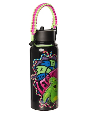 Botella de agua con bolsa Nightmare Before Christmas de acero inoxidable con tapa rosca 950 ml