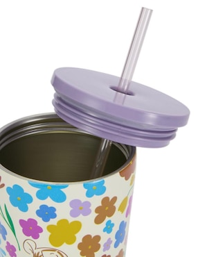 Tumbler Winnie The Pooh de acero inoxidable con tapa rosca 650 ml