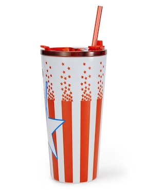 Tumbler Marvel de acero inoxidable Capitán América con tapa flip top 532 ml