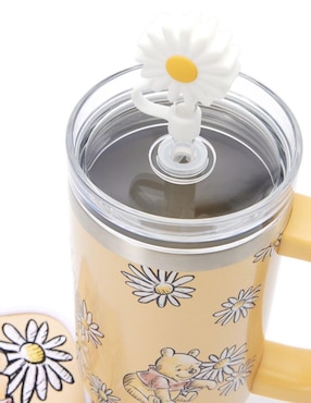 Botella de agua con bolsa Winnie The Pooh de acero inoxidable con tapa rosca 887 ml