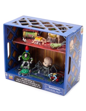 Set figuras Ducky, Roller Bob, Roller Bob, Buzz Lightyear, Crawling car, Wind-up frog y Jack-in-the-Box Toy Story