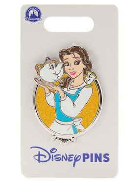 Pin La Bella y la Bestia de metal Bella
