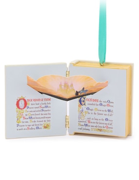 Ornamento navideño libro Blancanieves Blanca Nieves