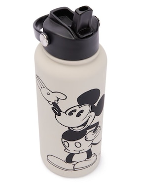 Botella de agua Mickey and Friends de acero con tapa rosca 1 L