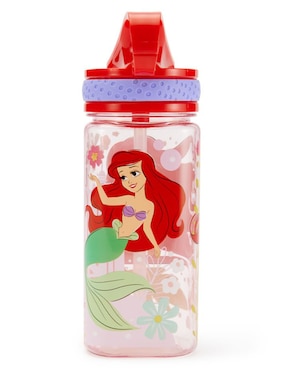 Botella de agua La Sirenita Disney con push pull 473 ml