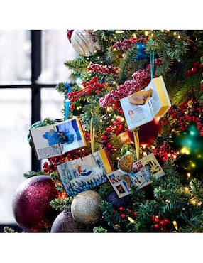 Ornamento navideño cuadrado Disney