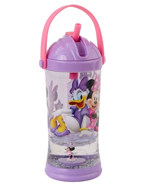 Botella de agua Mickey And Friends de plástico con tapa rosca 630 ml