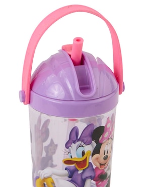Botella de agua Mickey And Friends de plástico con tapa rosca 630 ml