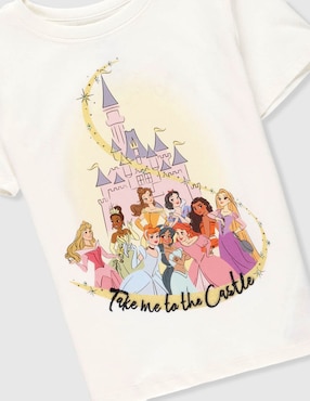 Playera Princesas manga corta para niña