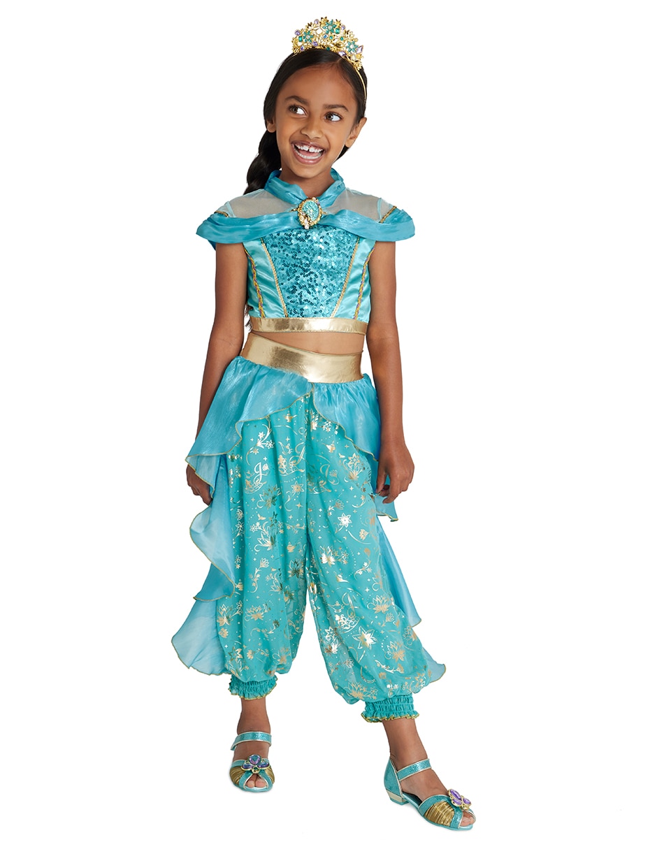 Disfraz de princesa Jasmine de Aladdin hecho a mano para niñas