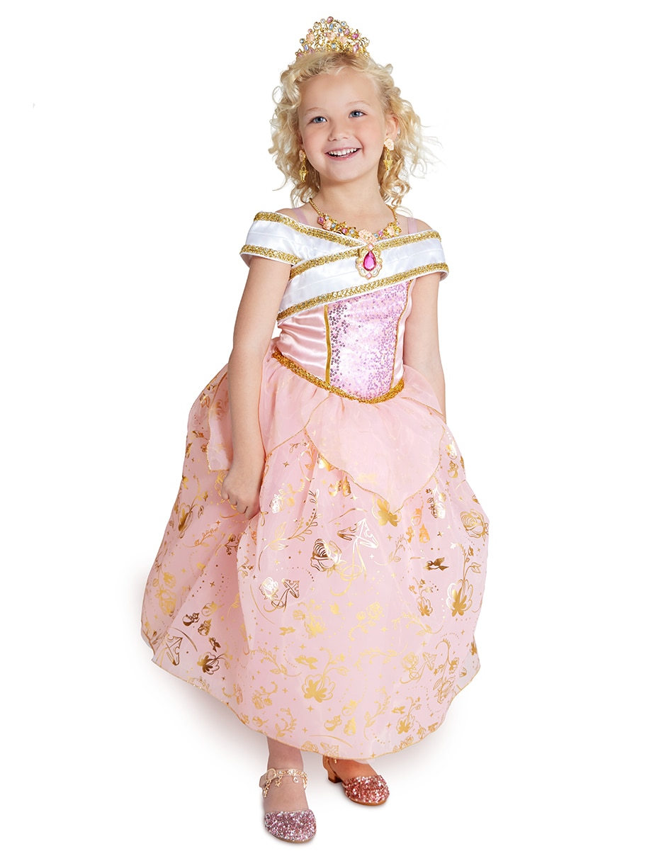 Plano Absay conductor Disfraz Bella Durmiente Aurora de princesa para niña | Liverpool.com.mx