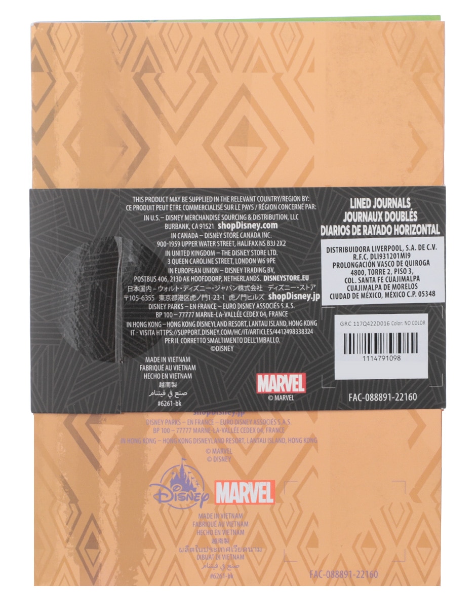 Cuaderno Marvel hoja rayada 3