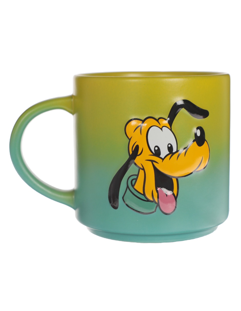 Tres tazas de Disney, taza de cerámica Mickey mouse, la sirenita, Plutón,  Pinocho, Dumbo, Goofy, Donald, taza roja, taza blanca, taza azul, -   México