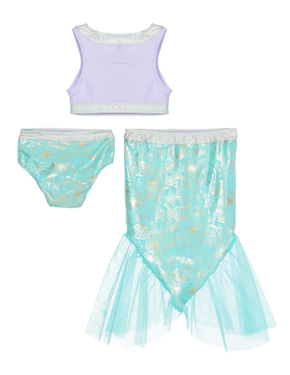 Traje de baño completo Ariel para niña 2