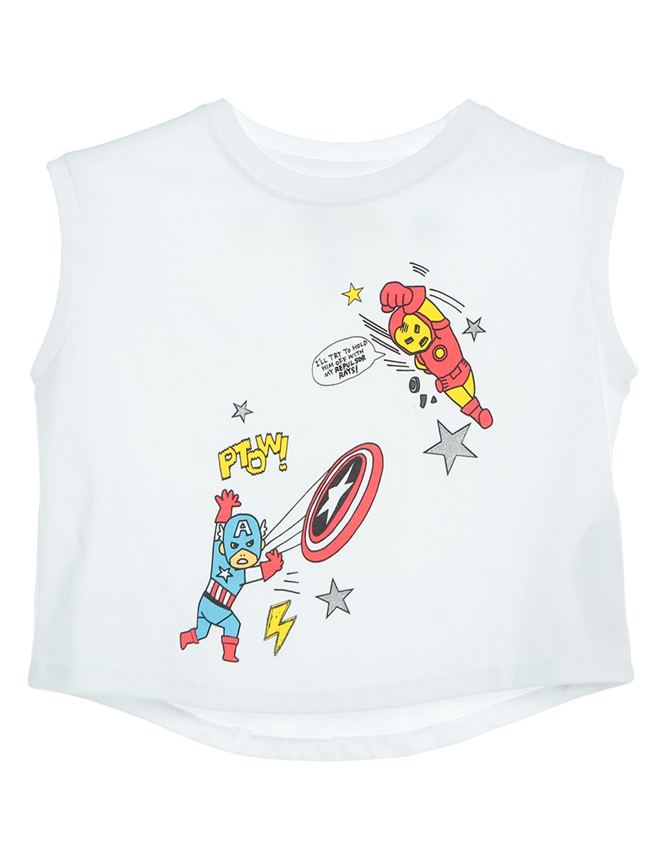 Playera sin manga para niño