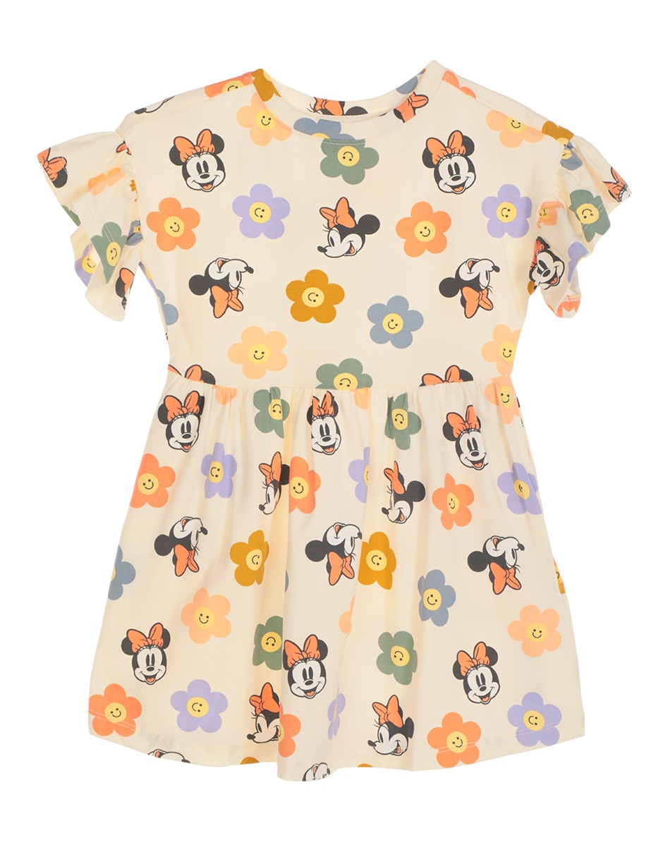 Vestido manga volantes para niña Vestido manga volantes para niña