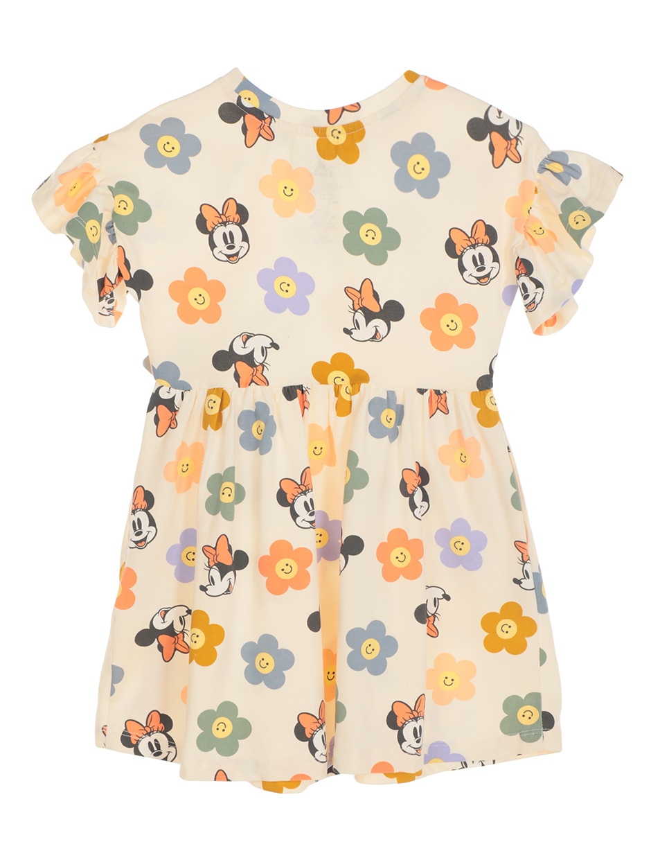 Vestido manga volantes para niña 2