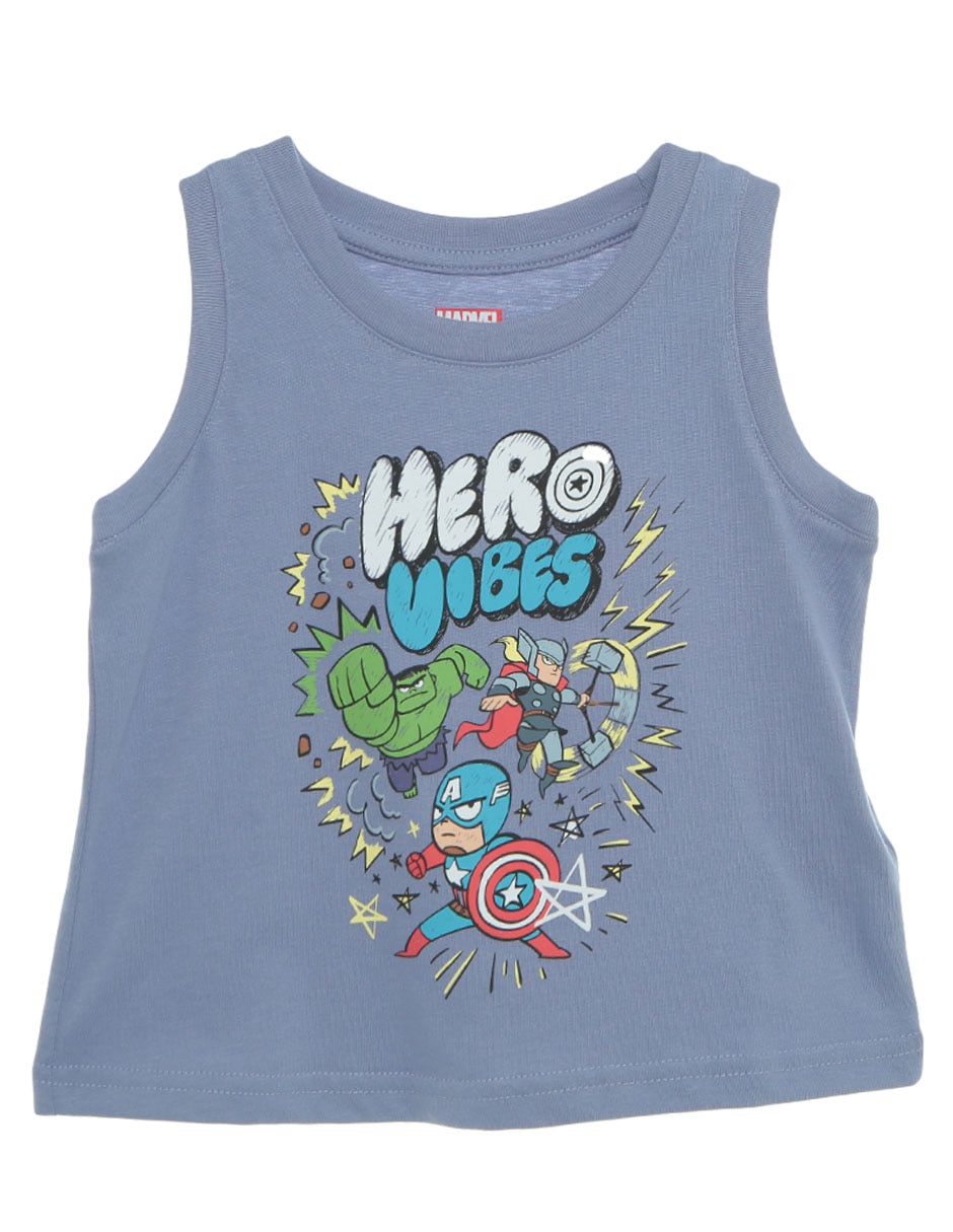 Playera sin manga para niño