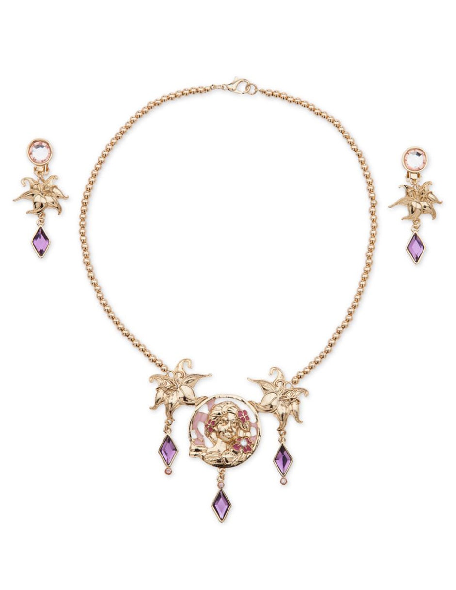 Collar y aretes para disfraz de Rapunzel Disney 2
